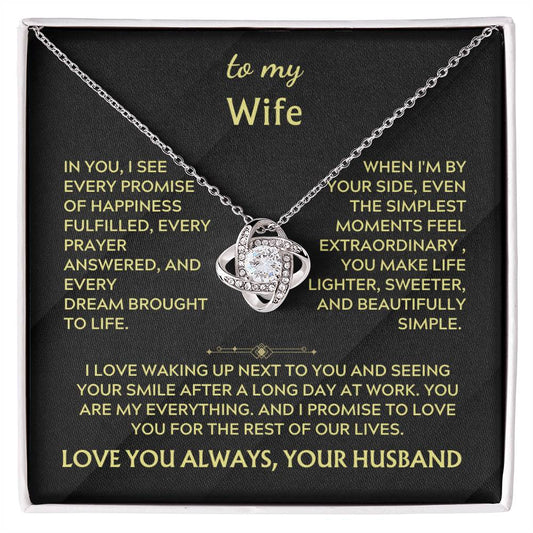 To my wife Love knot